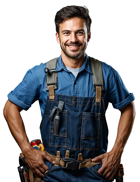 Smiling Arctiq aircon technician